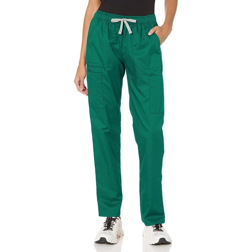 WonderWink Womens Convertible Slim Leg Cargo Pant(Hunter)