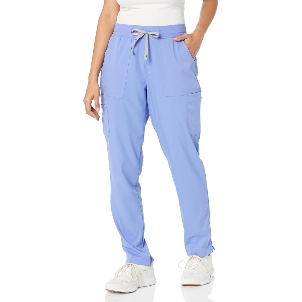 Wink PRO Women’s Slim Leg Cargo Scrub Pant(Ceil Blue)