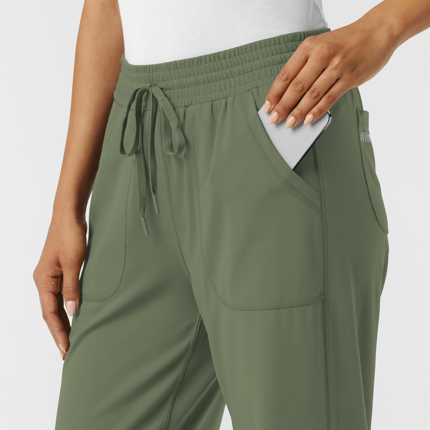 Wink Renew Knit Women’s Wide Leg Scrub Pant(Olive)