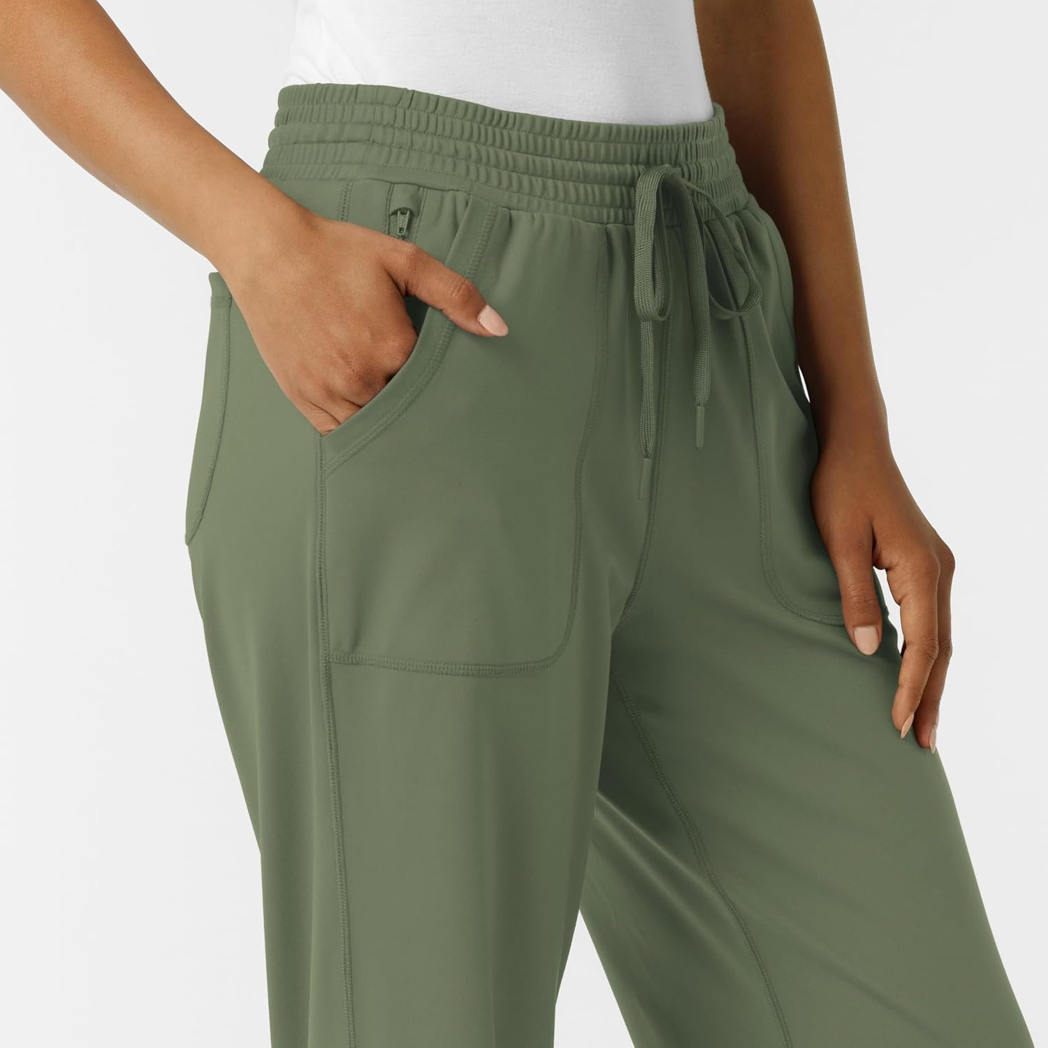 Wink Renew Knit Women’s Wide Leg Scrub Pant(Olive)