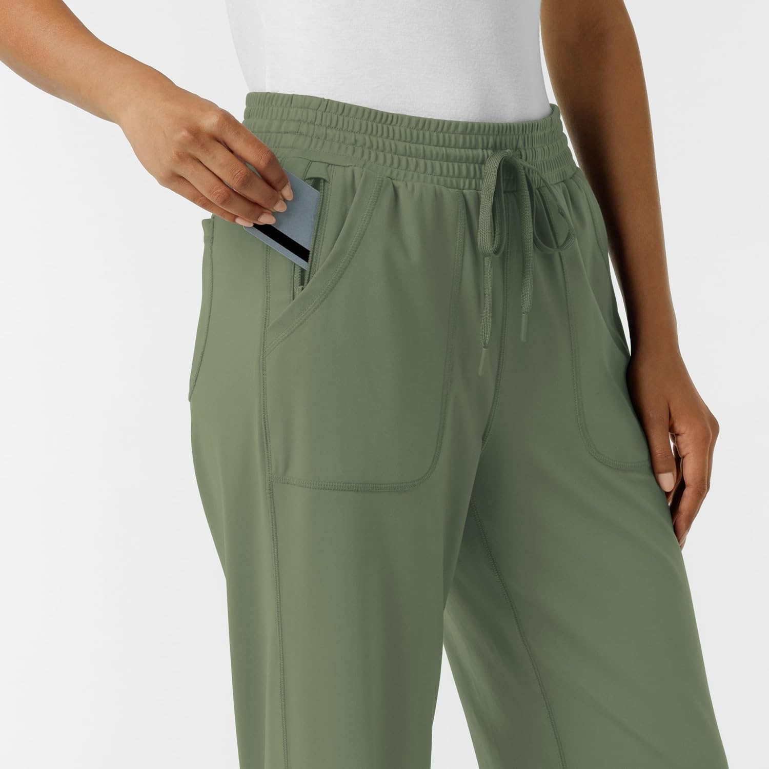 Wink Renew Knit Women’s Wide Leg Scrub Pant(Olive)