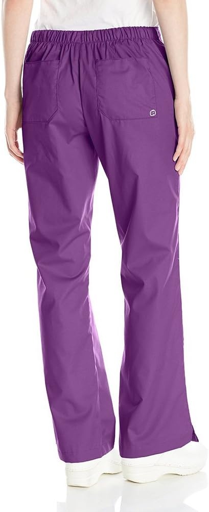 Wink WonderWORK Women’s Flare Leg Scrub Pant, Eggplant, 2XL