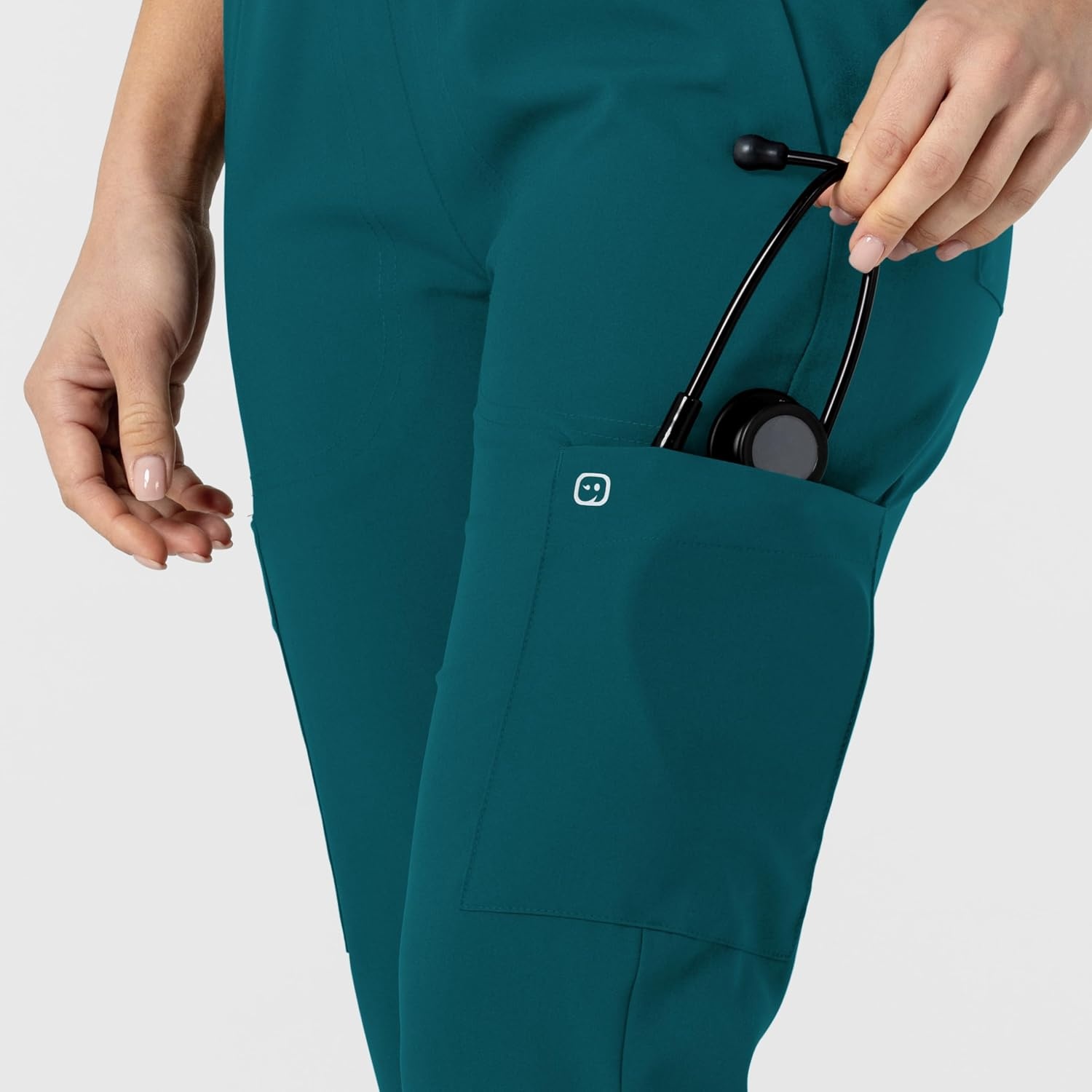 Wink W123 Women’s Flex-n-Reach Track Scrub Pant(Caribbean)