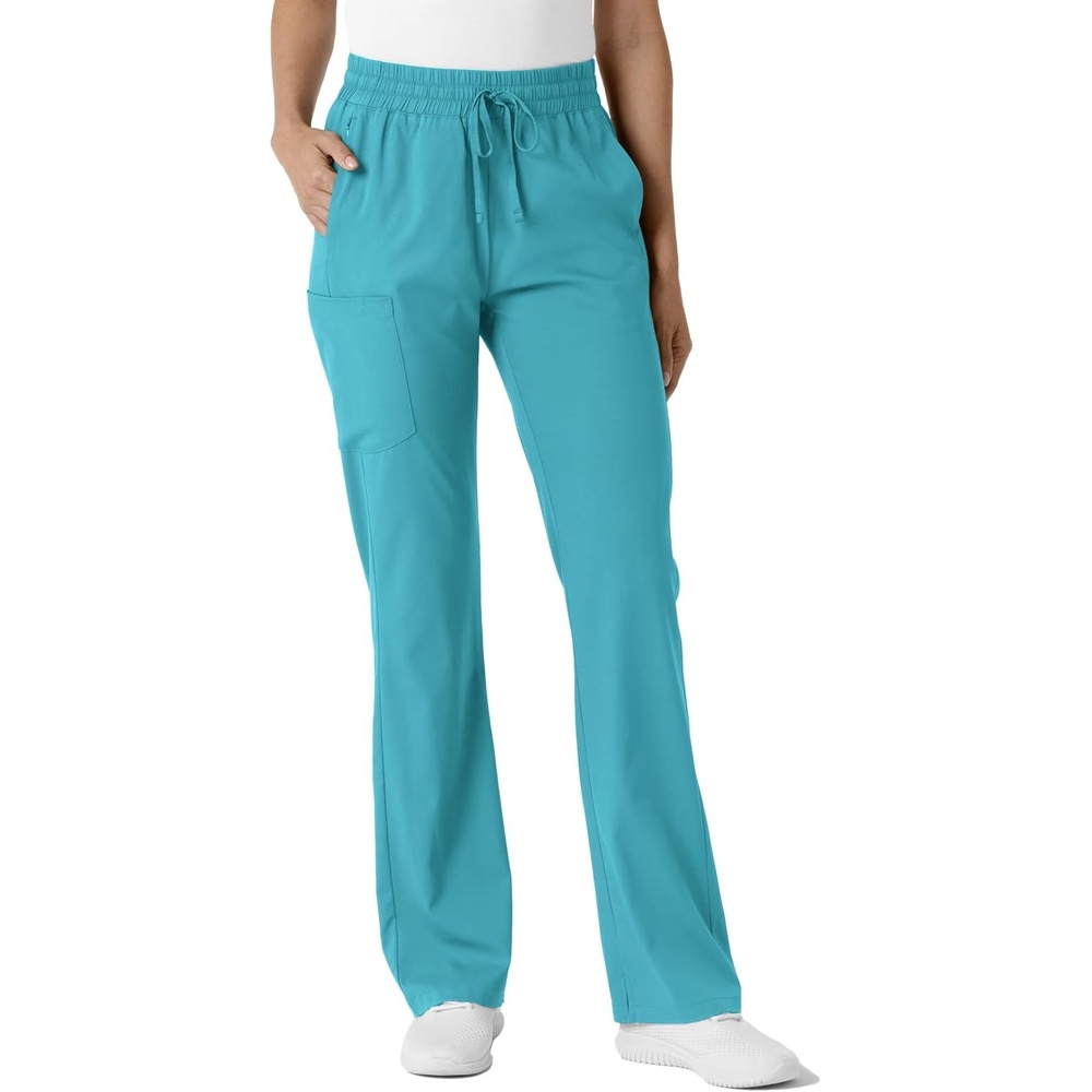 WINK Boundless Women’s Bootcut Scrub Pant | Womens Scrub Pant Teal Mid Rise(Teal)