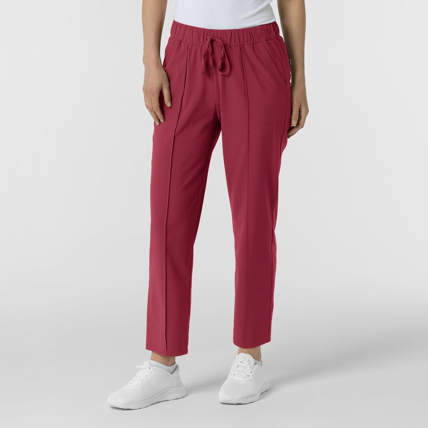Wink Renew Women’s Pintuck Scrub Pant(Ruby)