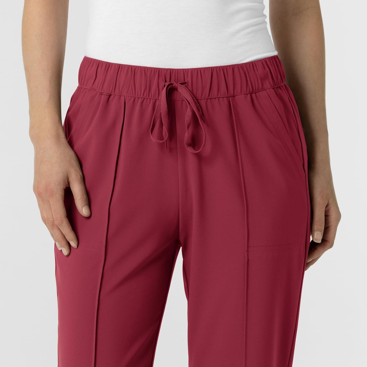Wink Renew Women’s Pintuck Scrub Pant(Ruby)