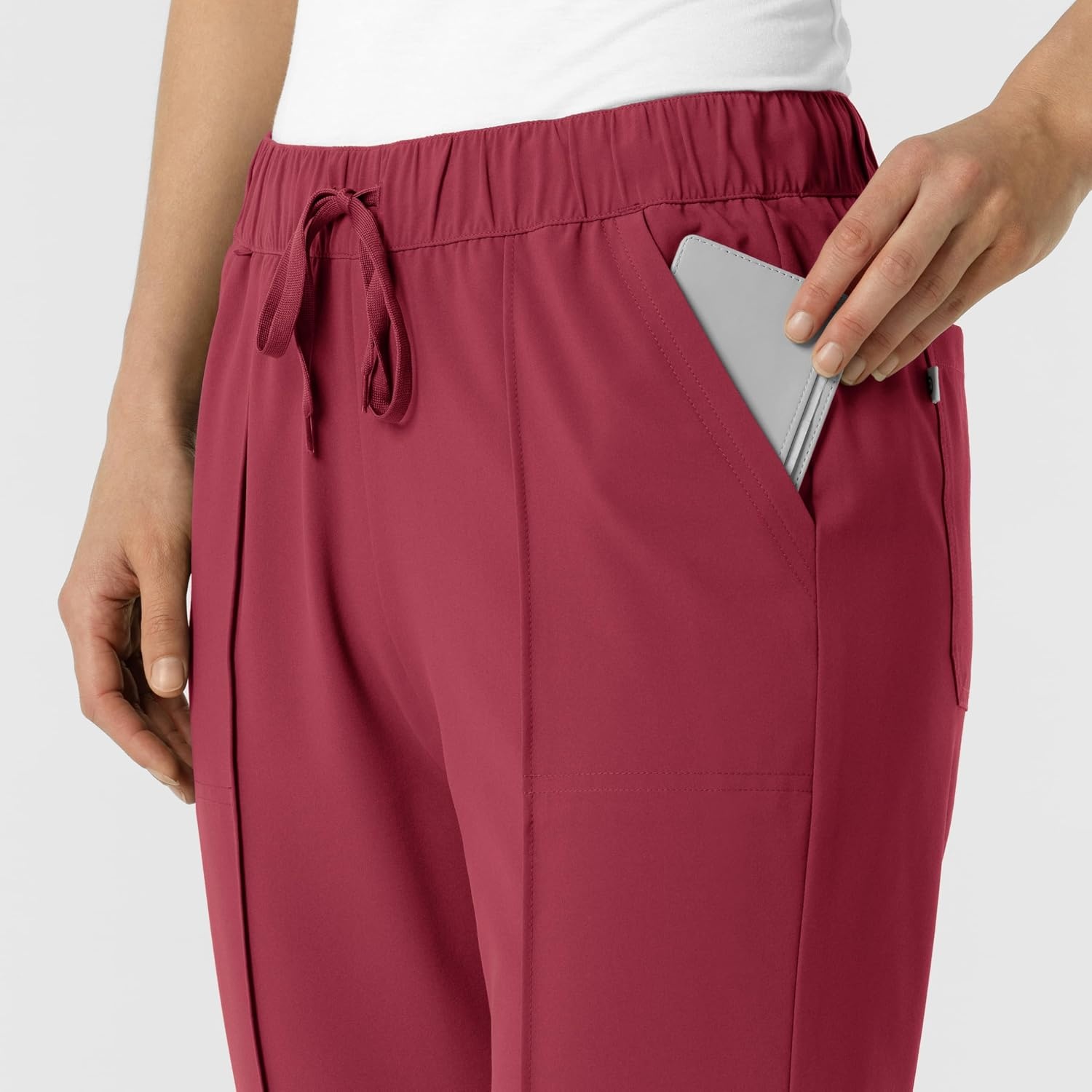 Wink Renew Women’s Pintuck Scrub Pant(Ruby)