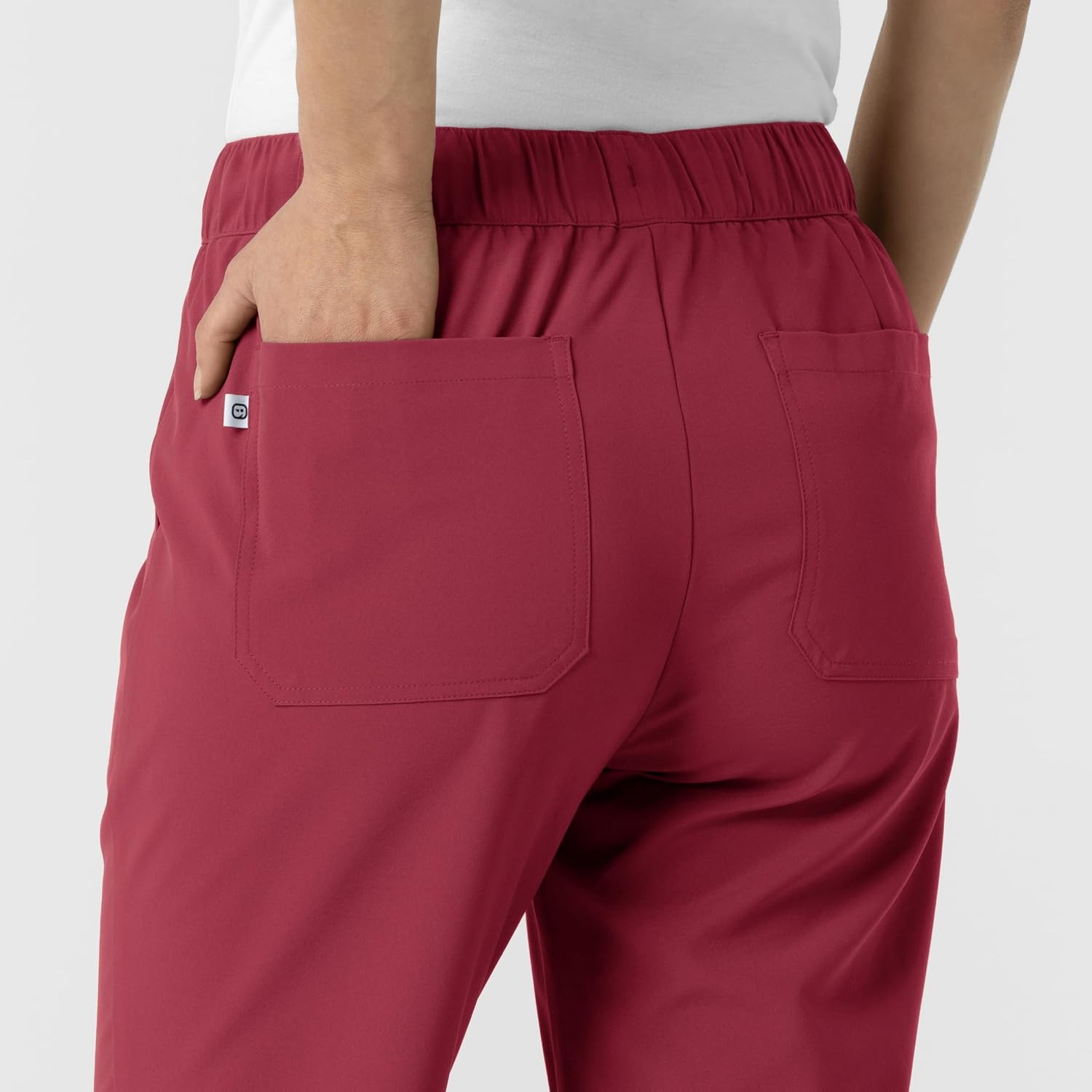 Wink Renew Women’s Pintuck Scrub Pant(Ruby)