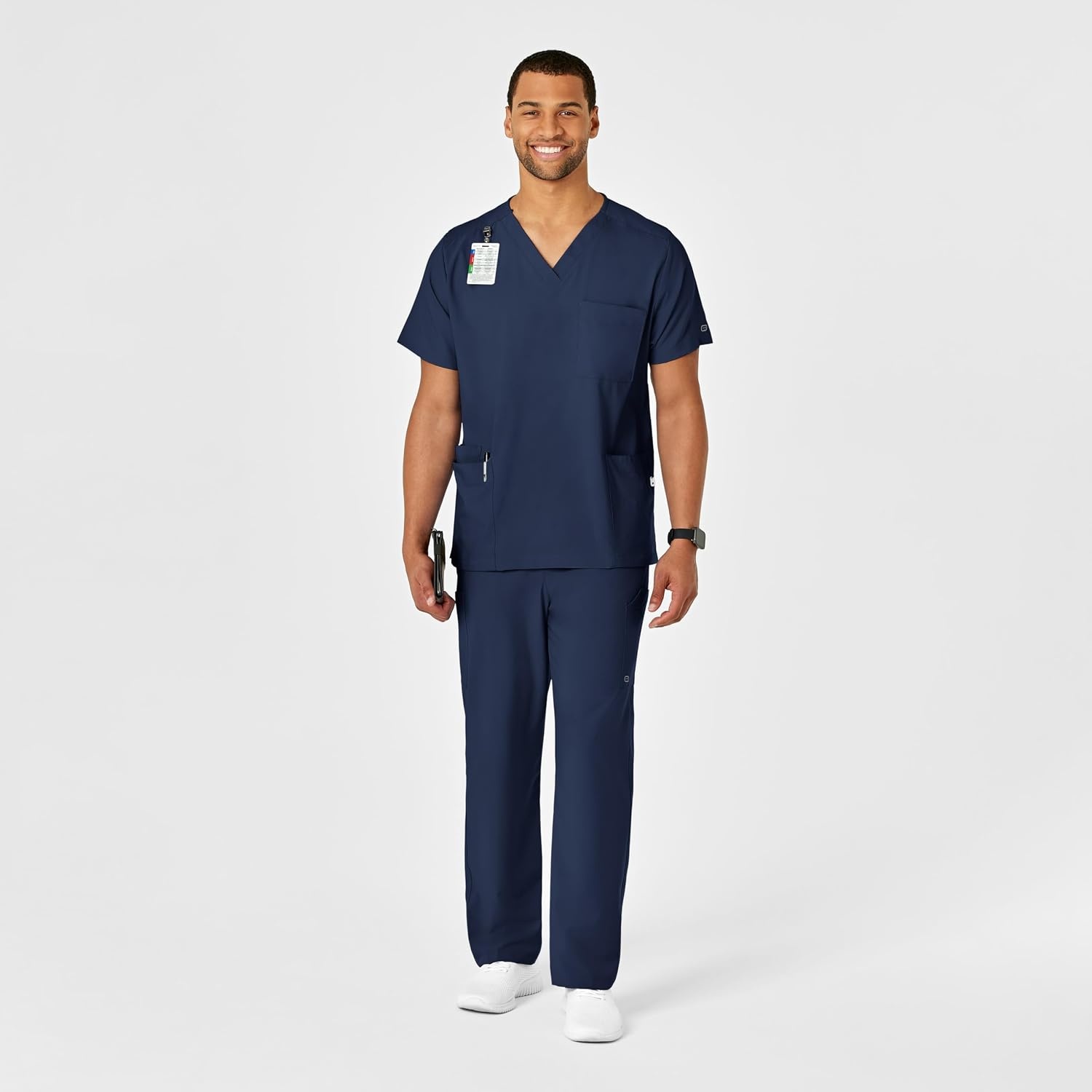 Wink W123 Unisex Multi-Cargo Scrub Pant(Navy)