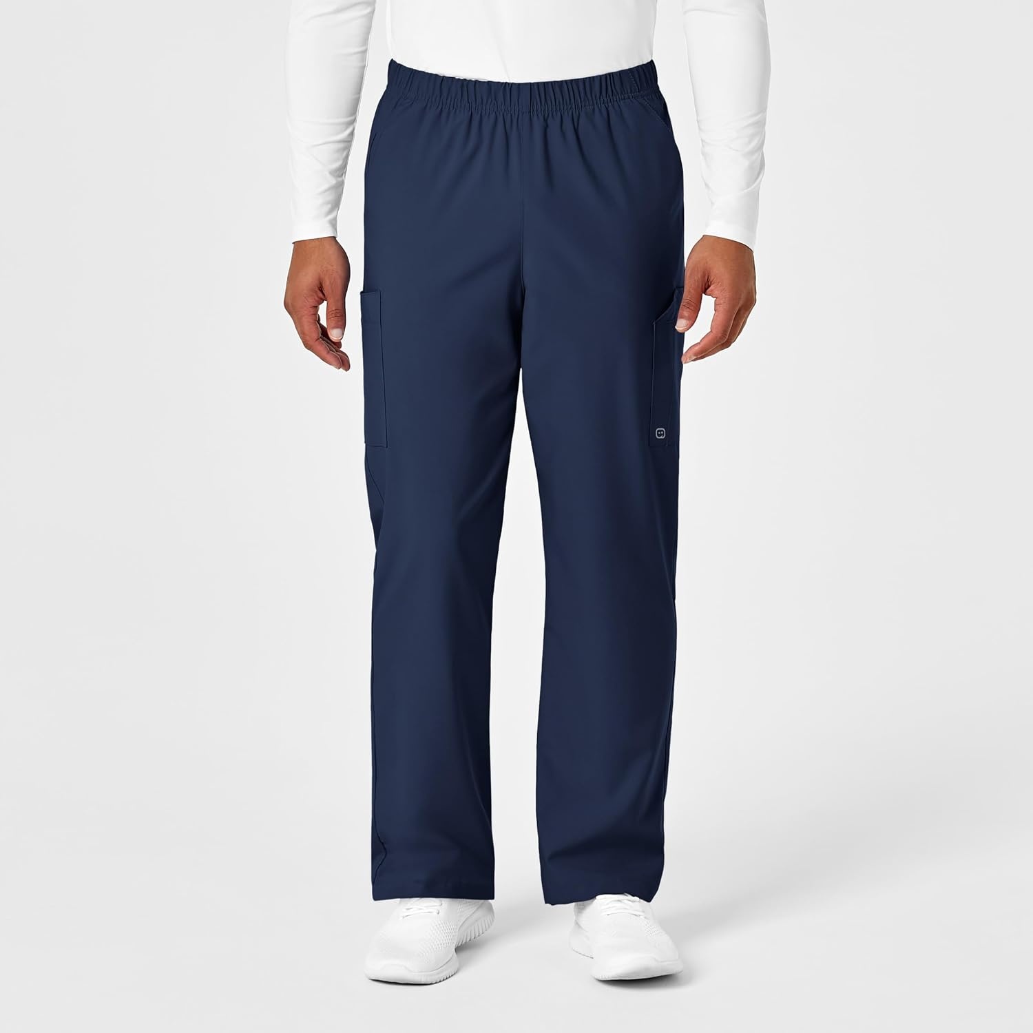 Wink W123 Unisex Multi-Cargo Scrub Pant(Navy)