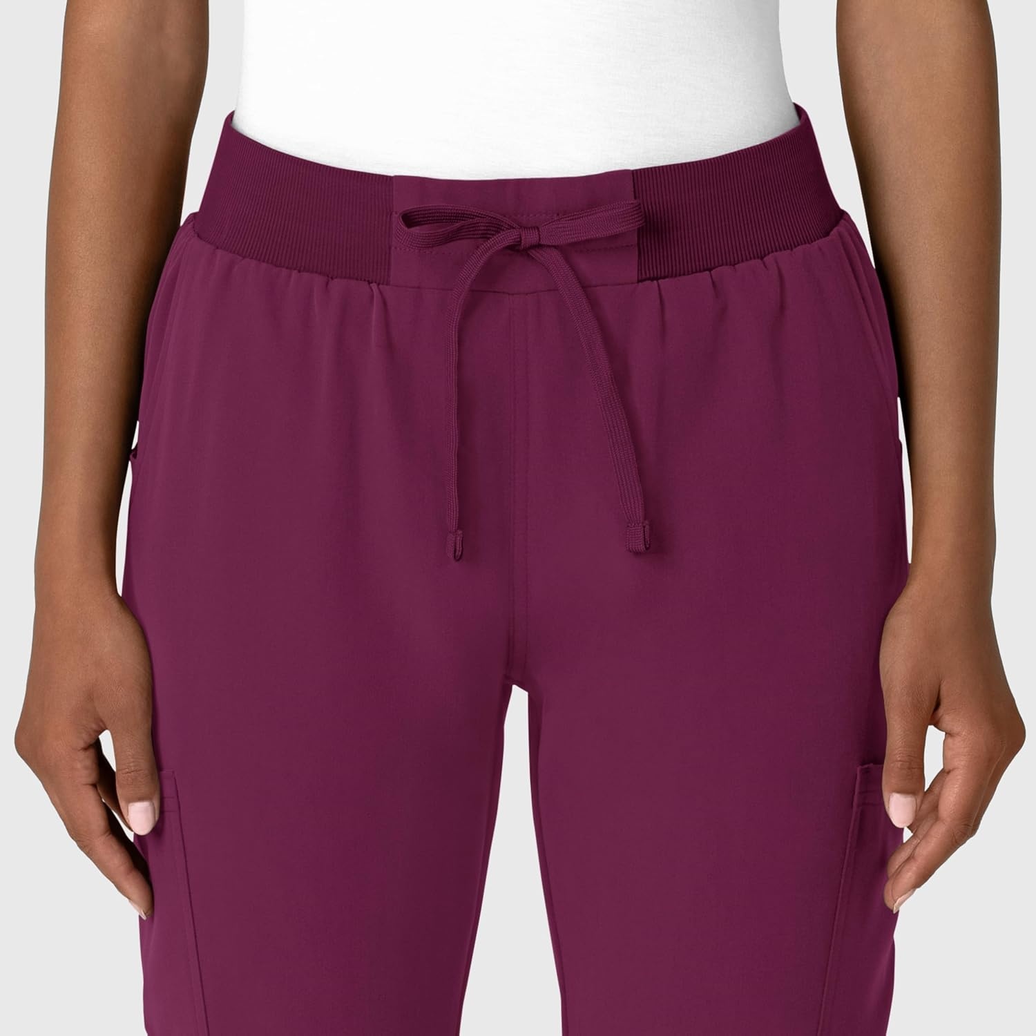 Wink Women’s Women’s Jogger Utility Scrub Pant(Wine)