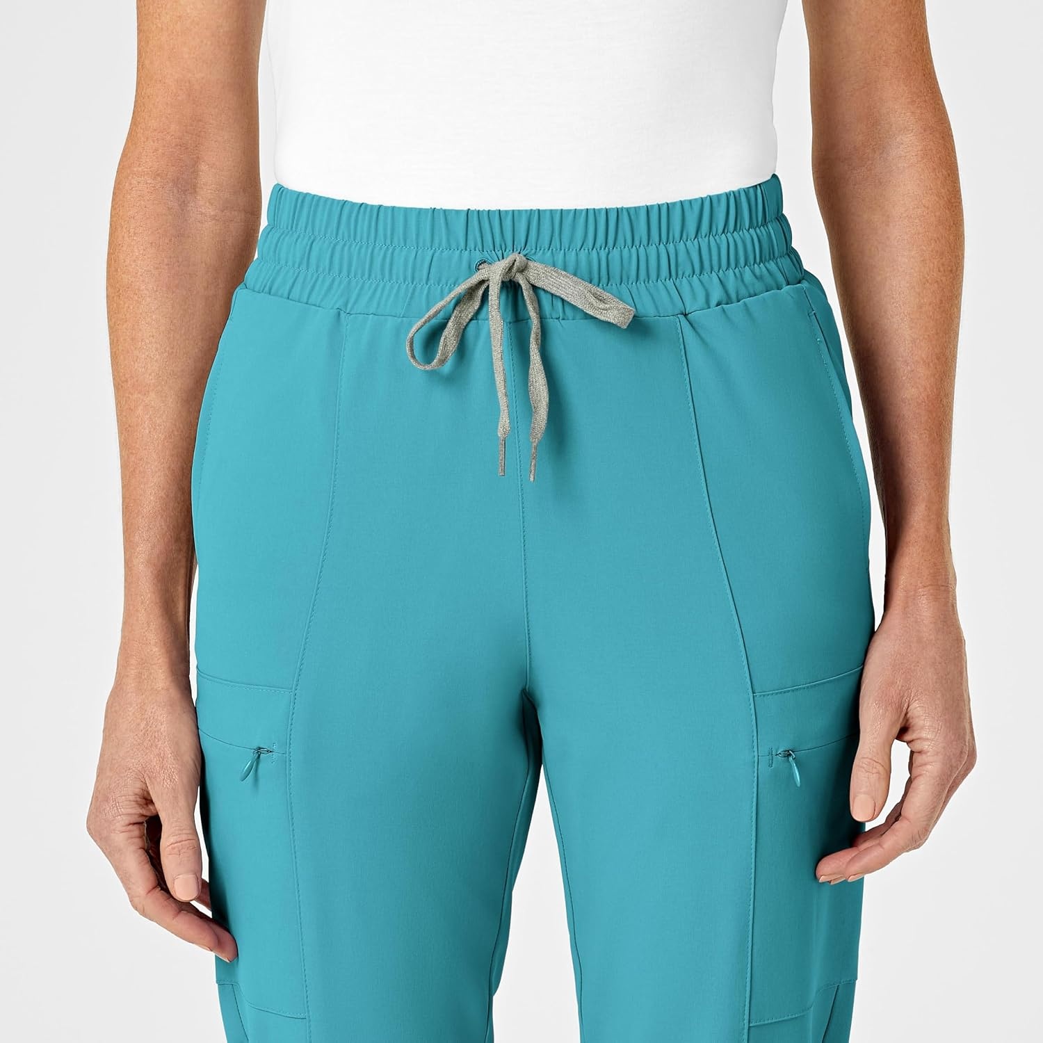 WINK Renew Women’s High Waist Slim Leg Scrub Pant(Teal Blue)