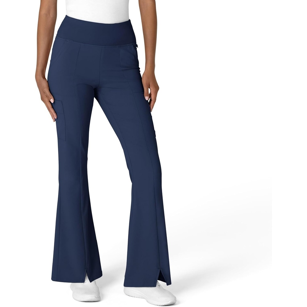 Wink Scrubs for Women, Renew, Cargo Flare Pants, with 7 Pockets(Navy)