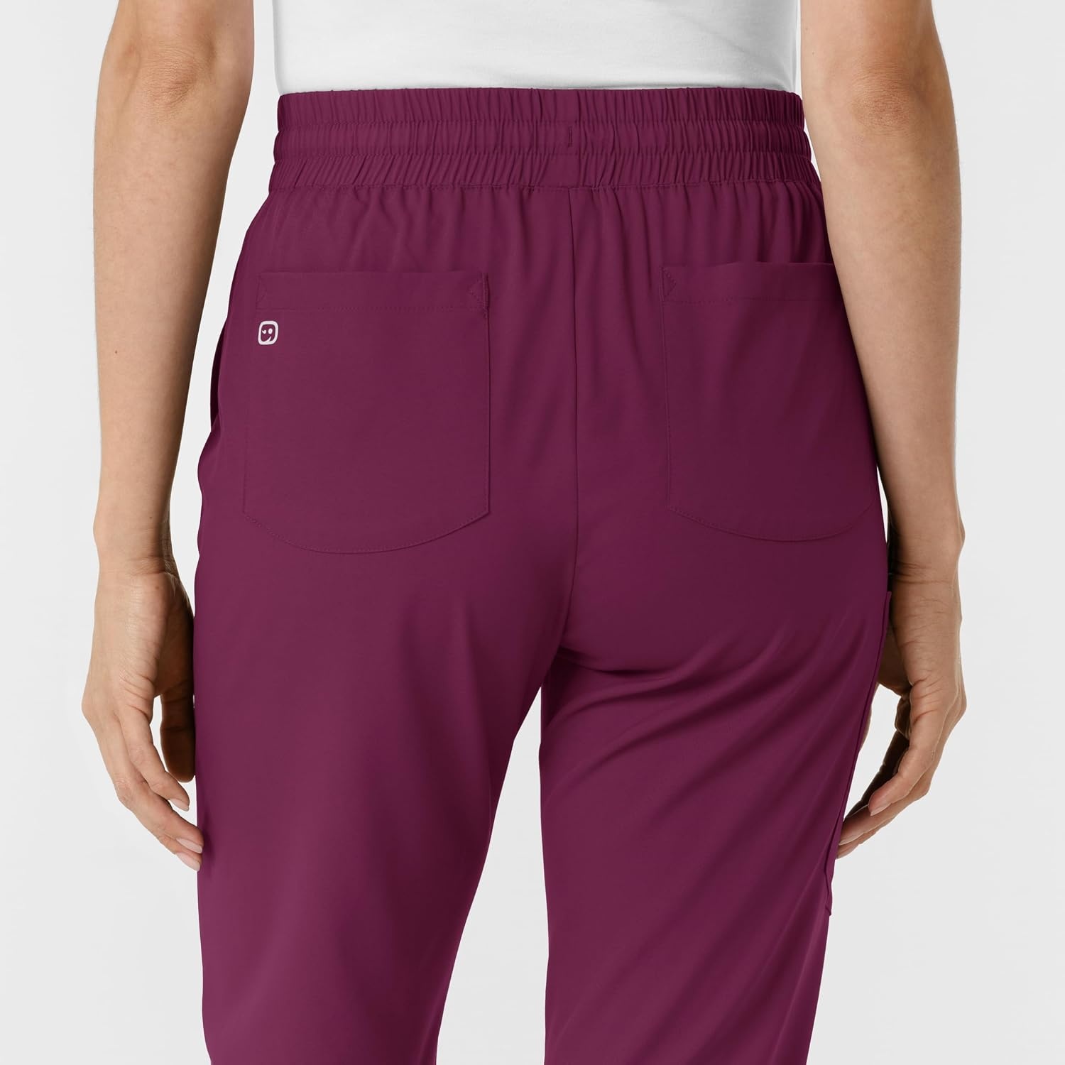 WINK Scrubs for Women, Boundless, Bootcut Pants with Drawstring and 6 Pockets(Wine)