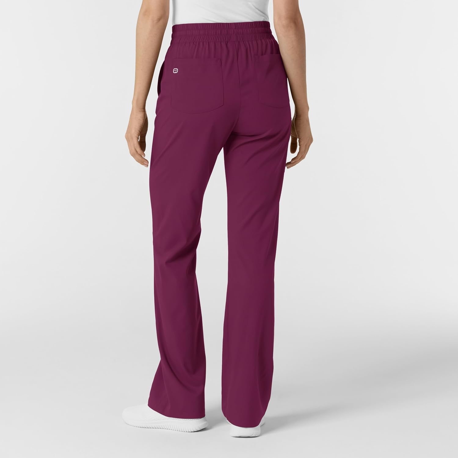 WINK Scrubs for Women, Boundless, Bootcut Pants with Drawstring and 6 Pockets(Wine)