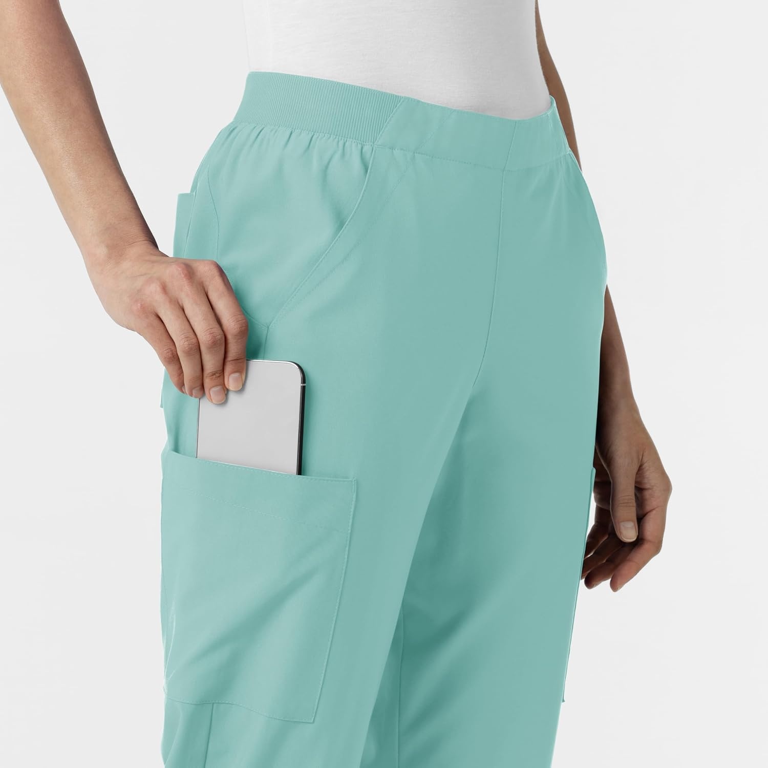 Wink Women’s Women’s Cargo Utility Scrub Pant(Turquoise)