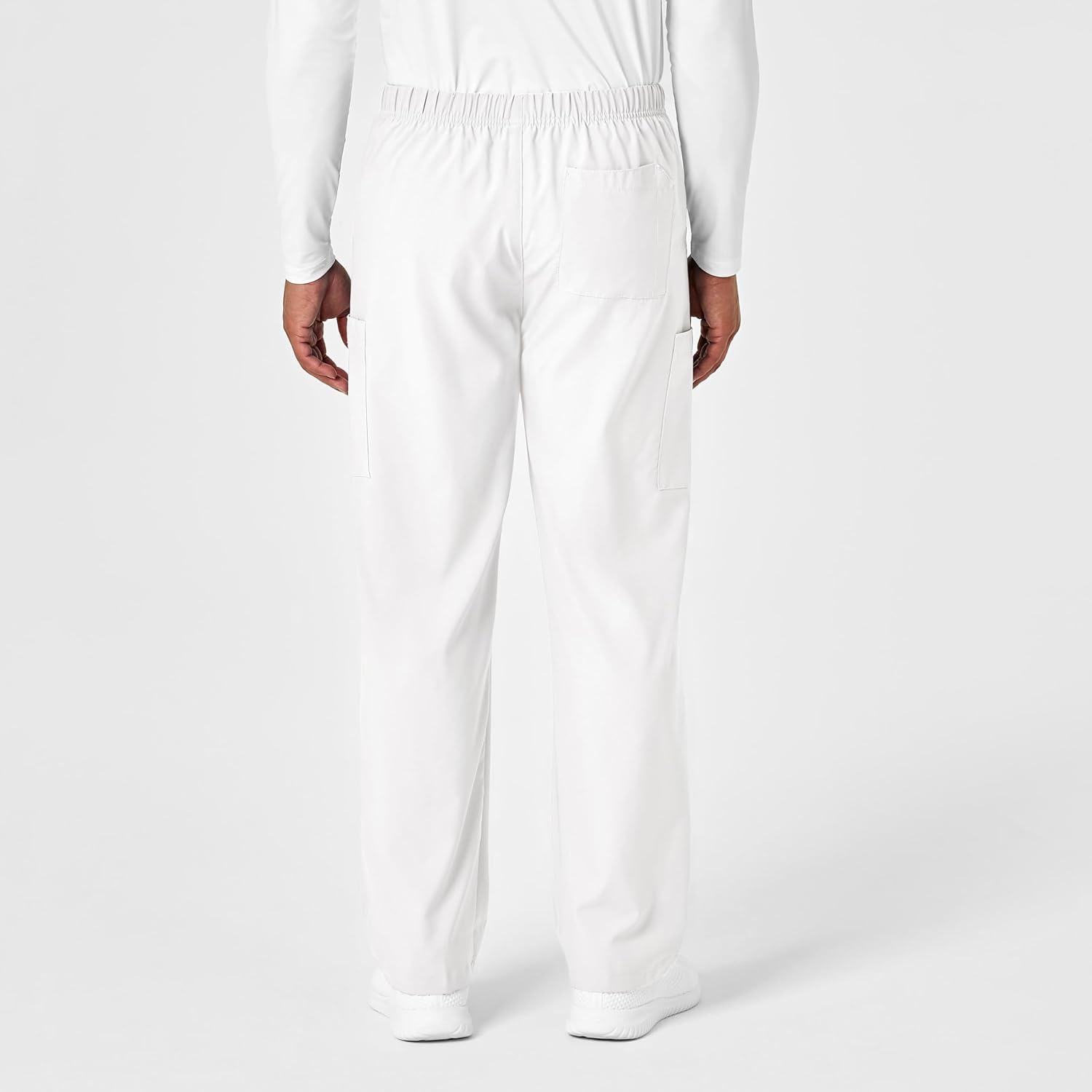 Wink W123 Unisex Multi-Cargo Scrub Pant(White)