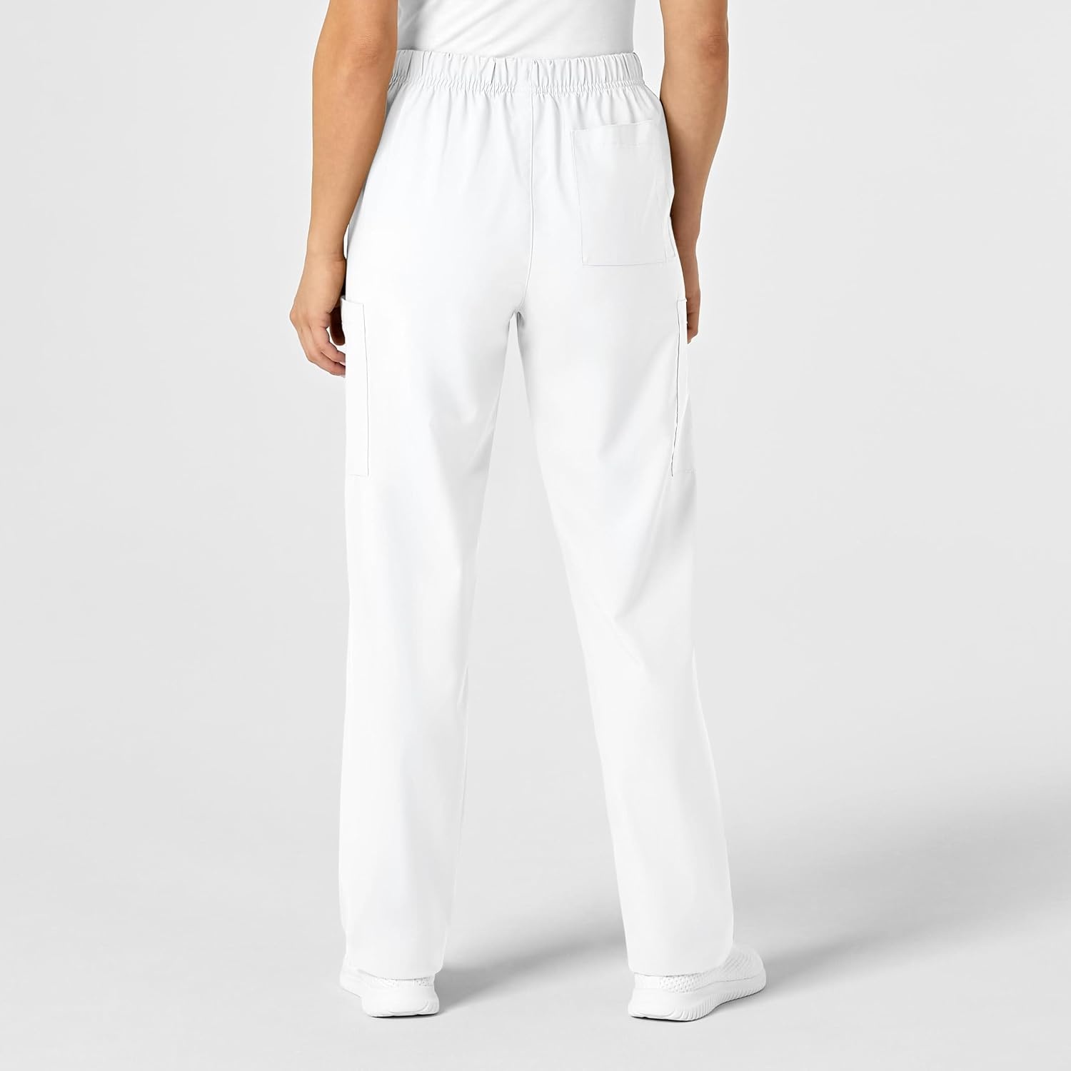 Wink W123 Unisex Multi-Cargo Scrub Pant(White)