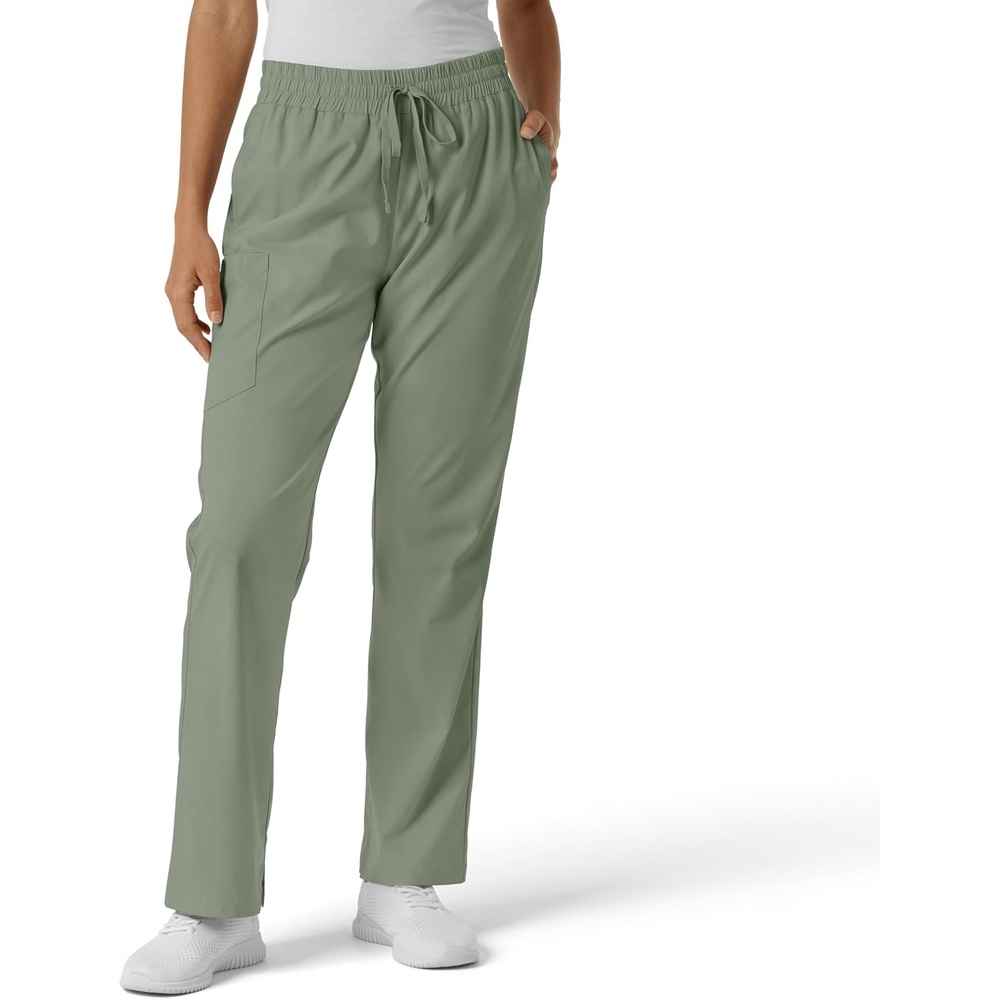 WINK Scrubs for Women, Boundless, Bootcut Pants with Drawstring and 6 Pockets(Sage)