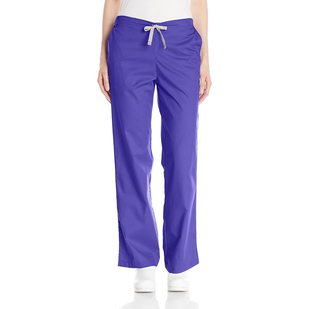 Wink WonderWORK Women’s Flare Leg Scrub Pant, Grape, L
