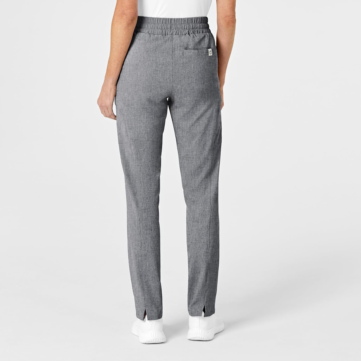 Wink Renew Women’s High Waist Slim Leg Scrub Pant(Grey Heather)