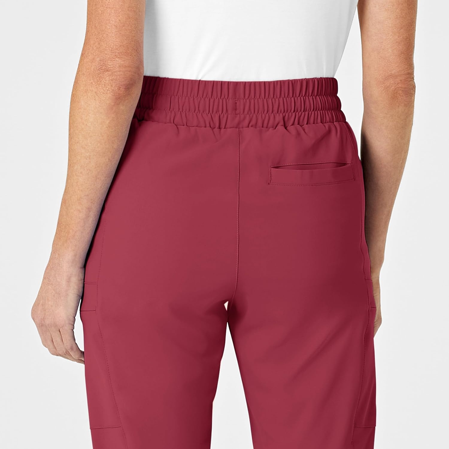 Wink Renew Women’s High Waist Slim Leg Scrub Pant(Ruby)