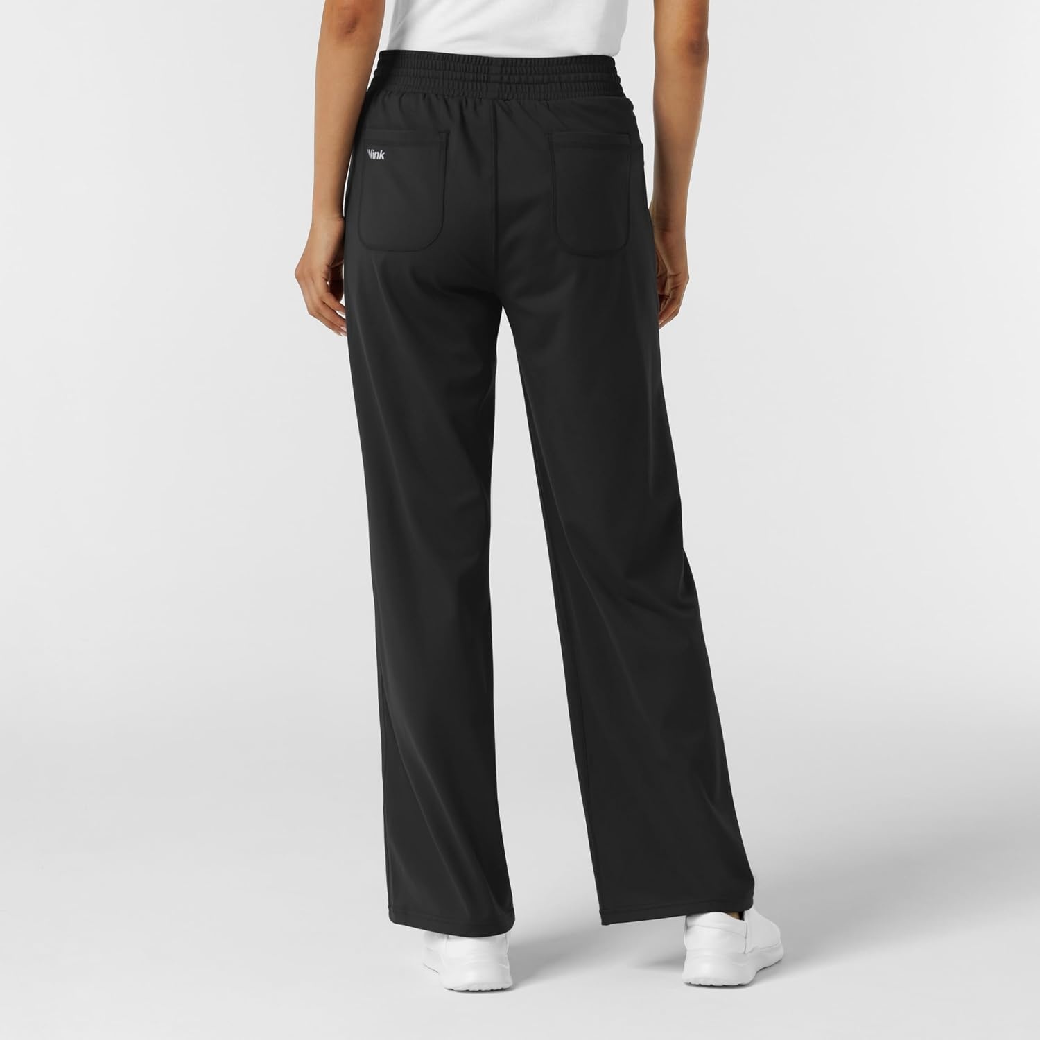 Wink Renew Knit Women’s Wide Leg Scrub Pant(Black)