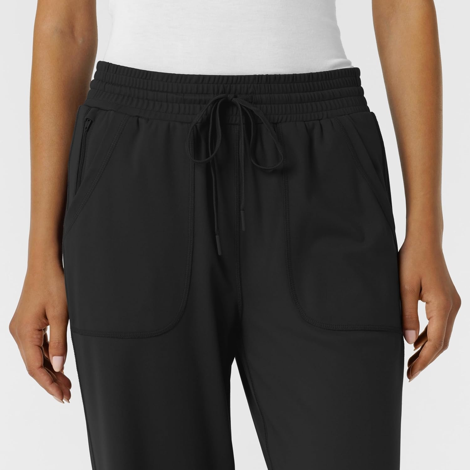 Wink Renew Knit Women’s Wide Leg Scrub Pant(Black)