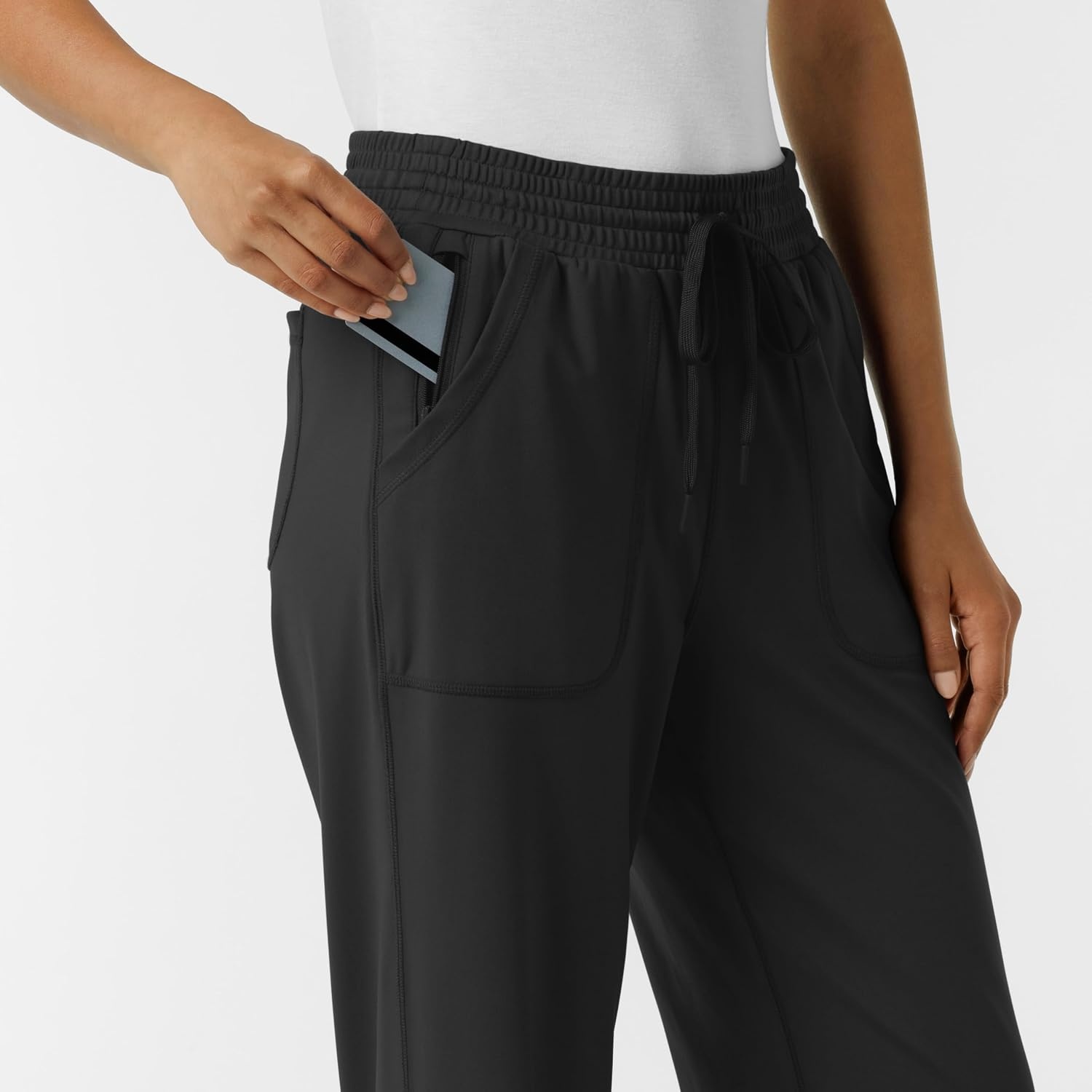 Wink Renew Knit Women’s Wide Leg Scrub Pant(Black)