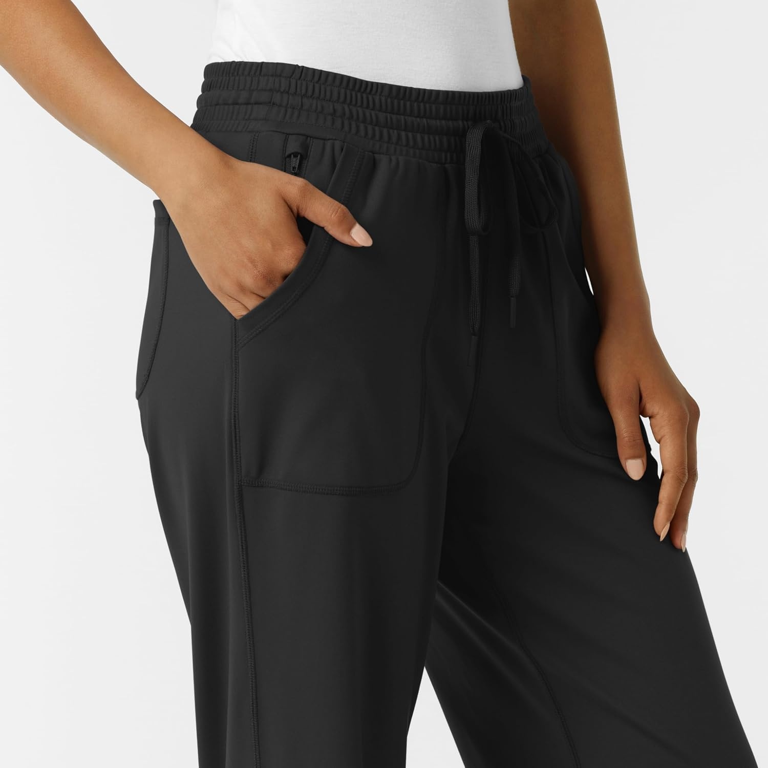 Wink Renew Knit Women’s Wide Leg Scrub Pant(Black)