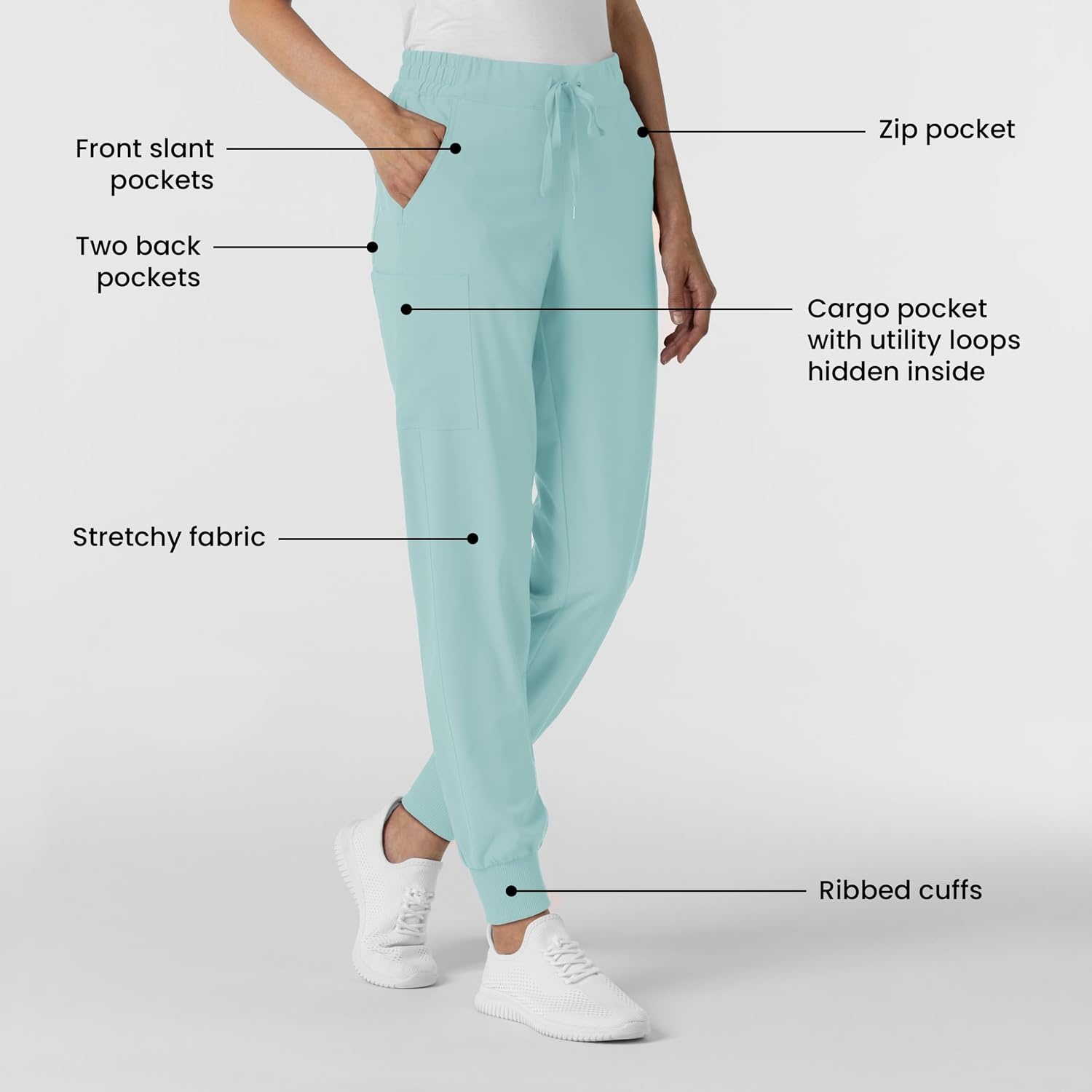 Wink Renew Women’s Jogger Scrub Pant(Coastal Blue)