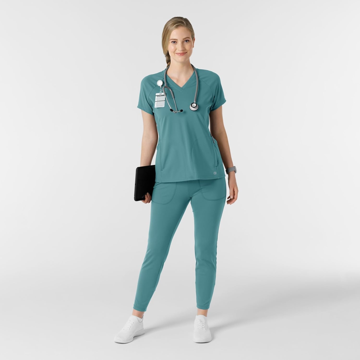 Wink Renew Women’s Track Scrub Pant(Vintage Teal)