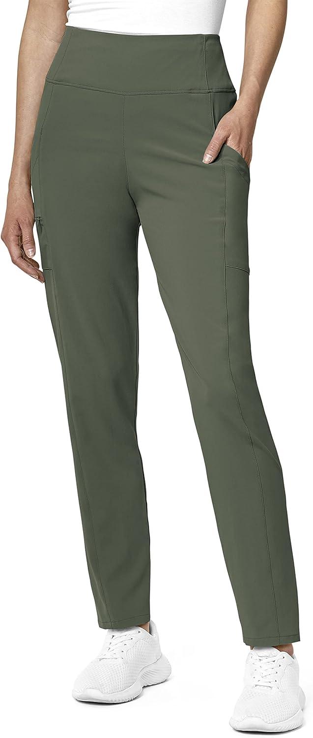 WonderWink Womens Renew Women’s High Waist Power Pant(Olive)