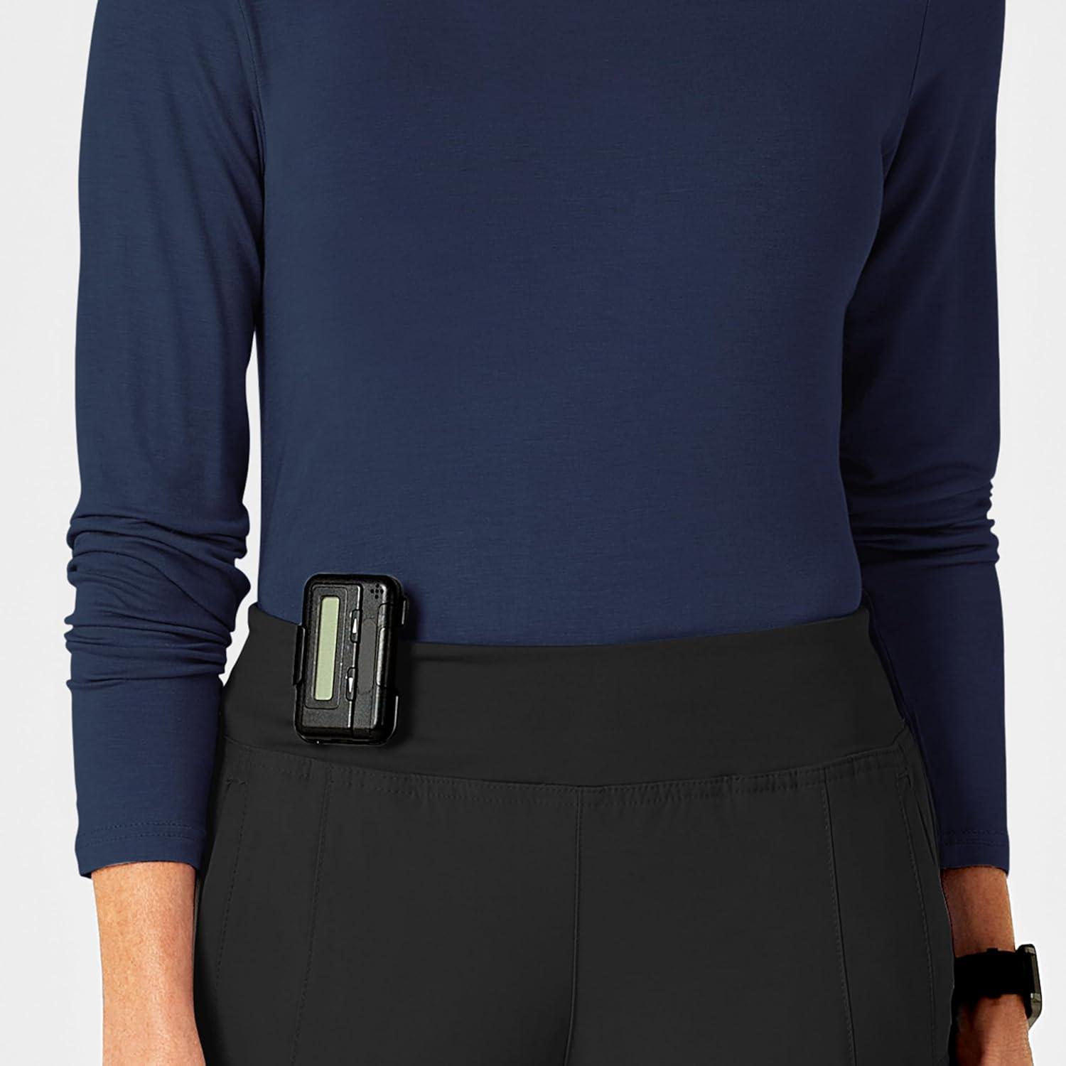 WonderWink Women’s Silky Long Sleeve Tee(Navy)