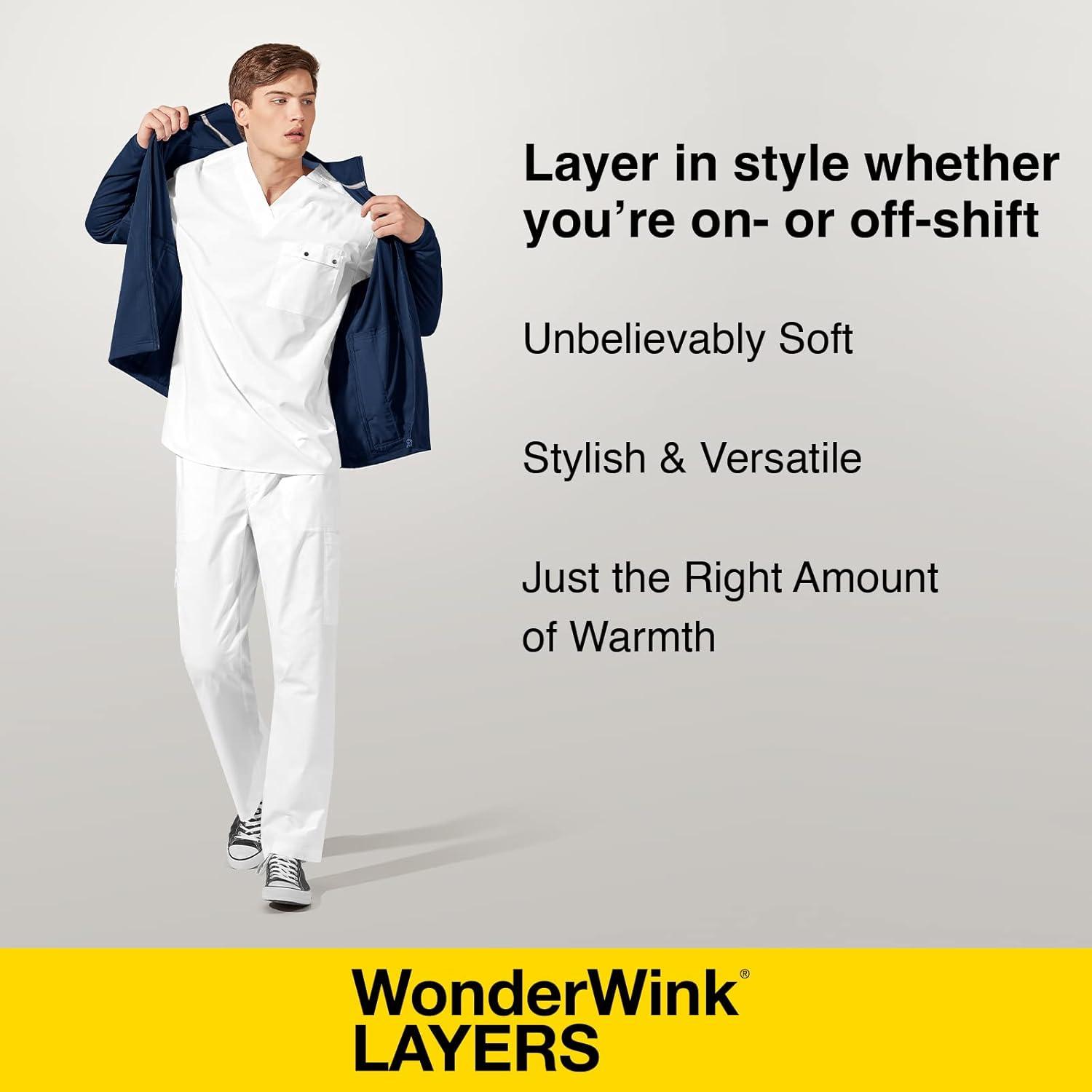 WonderWink Women’s Scrub Silky Long-Sleeve T-Shirt – XS-3XL, Rayon, Spandex, Soft, Coverage, Super Comfortable, Perfect for Layering