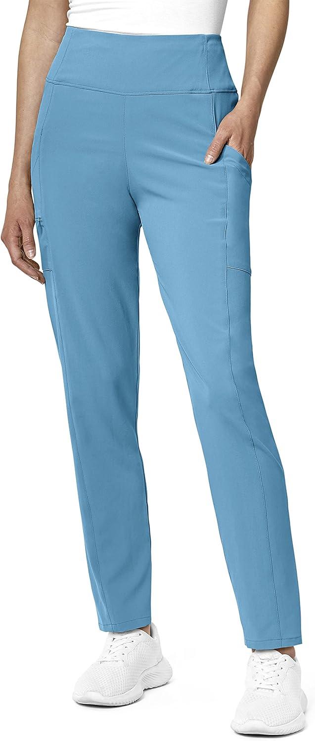 WonderWink Womens Renew Women’s High Waist Power Pant(Bay Blue)