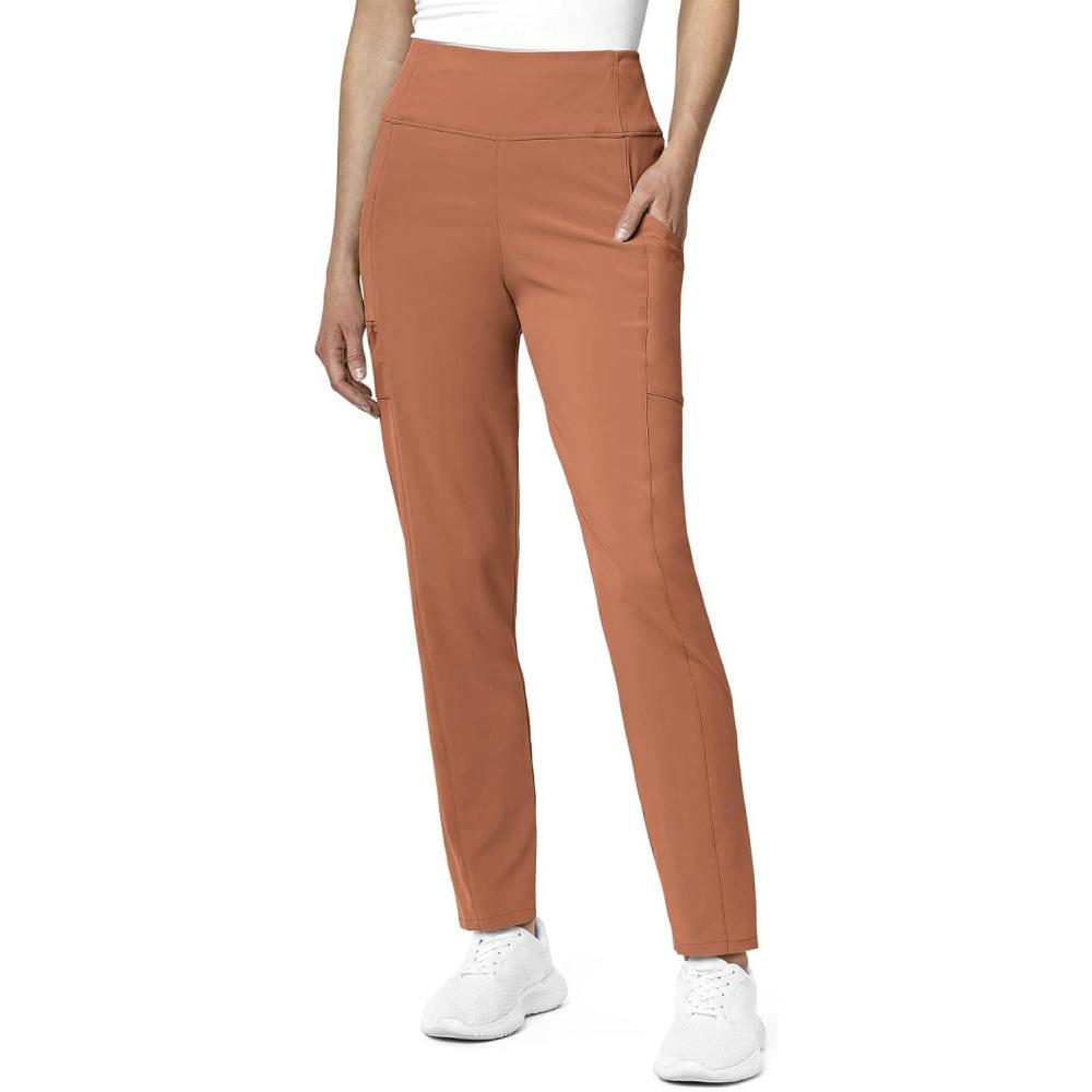 WonderWink Womens Renew Women’s High Waist Power Pant(Clay)