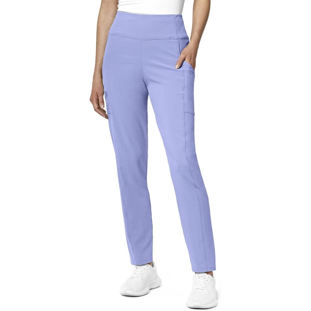 WonderWink Womens Renew Women’s High Waist Power Pant(Ceil Blue)