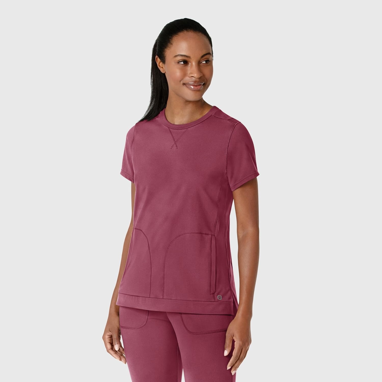 Wink PRO Women’s 4 Pocket V-Neck Scrub Top(Carnation)