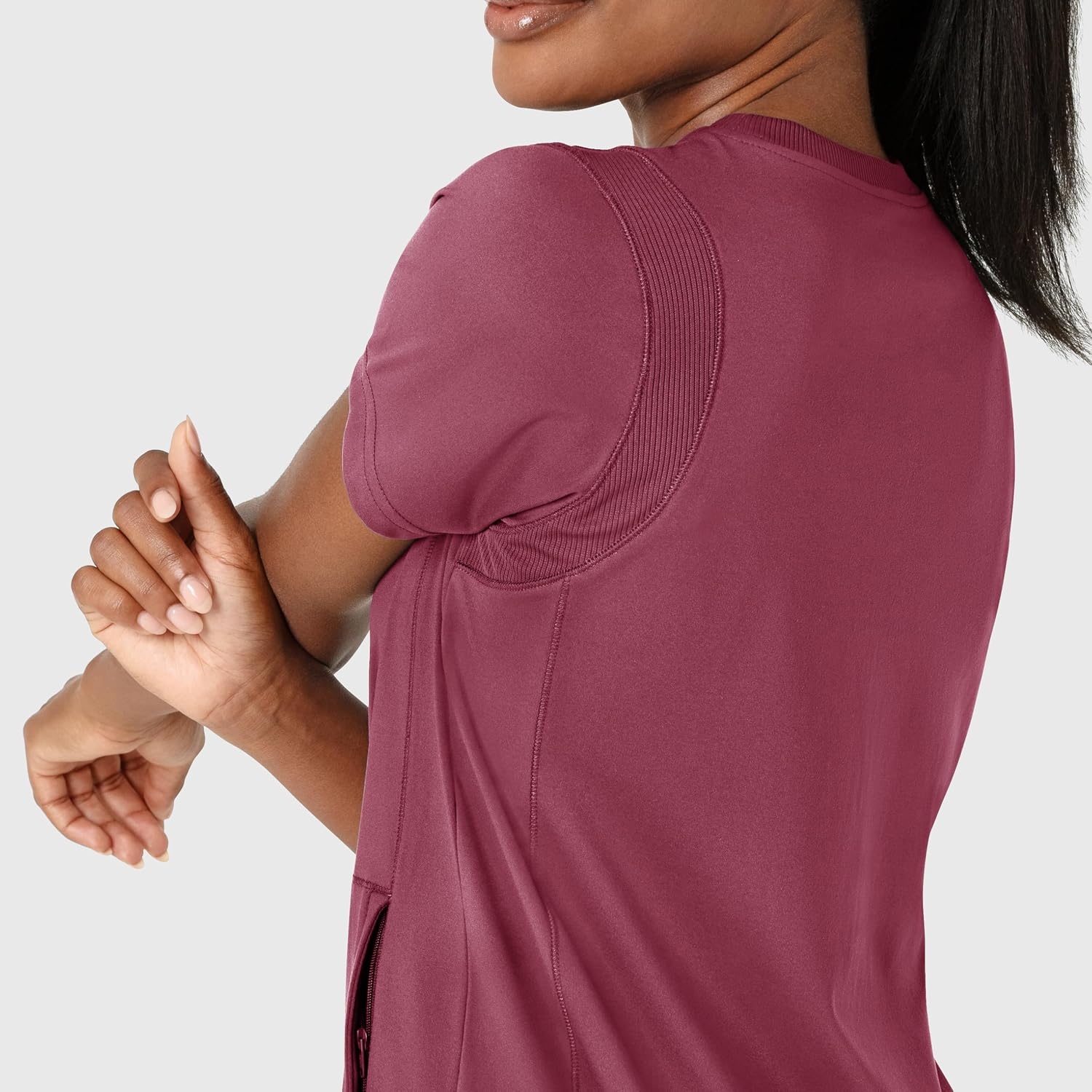 Wink PRO Women’s 4 Pocket V-Neck Scrub Top(Carnation)