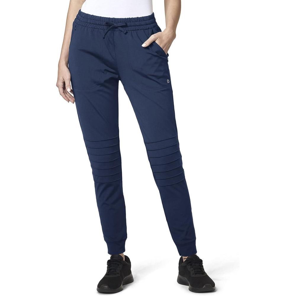 WonderWink Women’s Moto Jogger Scrub Pant(Navy)